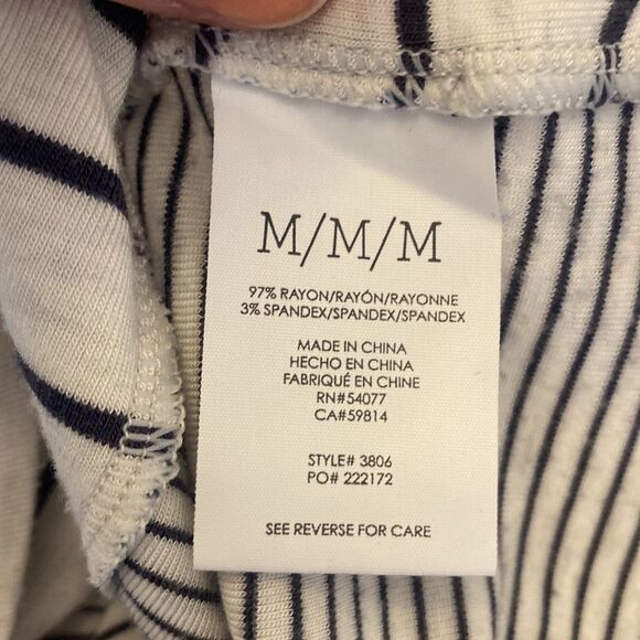 CAbi Pivot Tee Striped Oversized Top Style# 3806 Hi-Lo Tunic Fit Size Medium - Picture 5 of 7